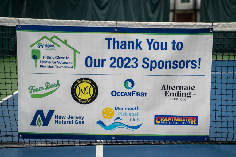 Netting Support for Veterans: Habitat Monmouth Pickleball Tournament Makes a Difference